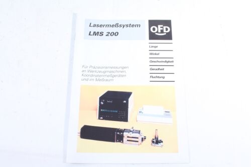 Sistema de medición láser folleto antiguo LMS 200 sistema de medición láser  - Imagen 1 de 7