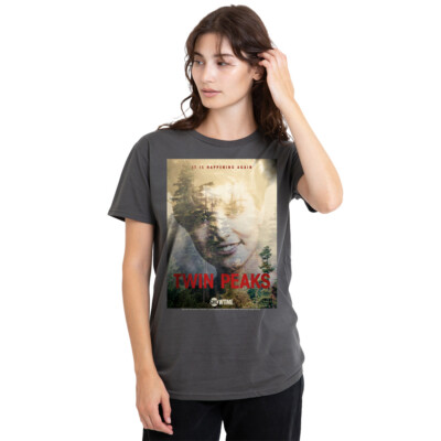 Twin Peaks Laura Palmer Damen T-Shirt S-2XL, anthrazit