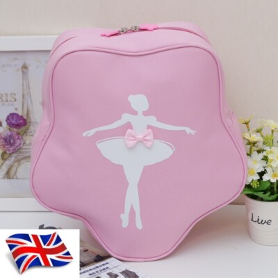 Back to School neu Mädchen rosa BALLETTTASCHE Tanz TANZEN Handtasche Rucksack Stern