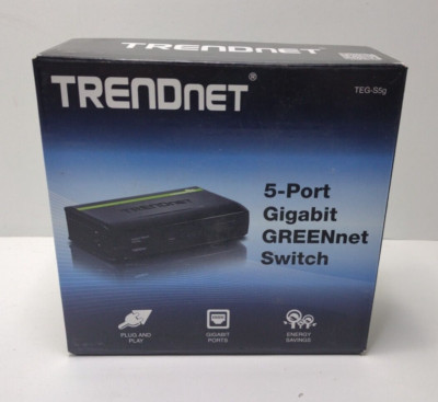 TRENDnet TEG (TEGS5g) 5-Ports External Switch Plug & Play