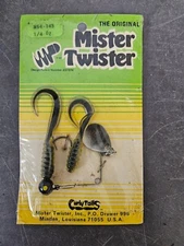 NIP: Vintage Original Mister Twister 1/4oz Curly Tail Spinner Green