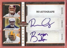 2010 PANINI THREADS WILLIAMS NO AUTO / OKUNG / BULAGA RC DUAL AUTO 08/15!!