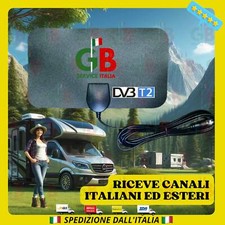 ANTENNA TV PER CAMPER CARAVAN DA VIAGGIO IN MONTAGNA DIGITALE TERRESTRE DVB T2 