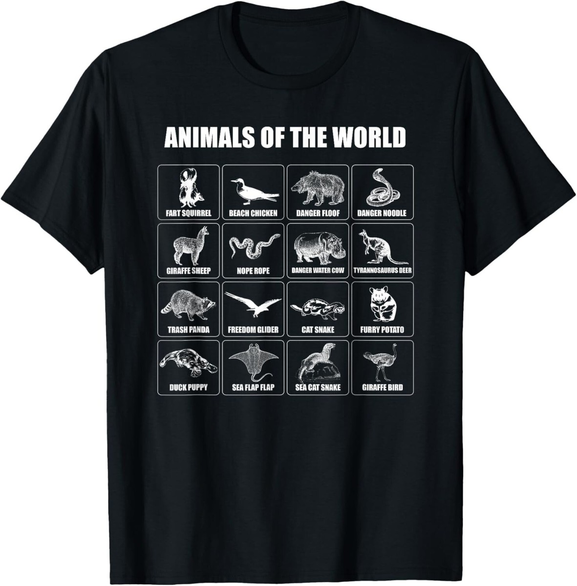 Supreme / Tシャツ/XL/コットン/PNK/アニマル Animals Of The World T Shirt Funny Men Women Boys Girls Gift