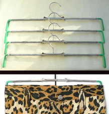 Set of 4 ADJUSTABLE HANGERS EXPANDABLE Space Savers_Skirts/Pants_by MAWA Germany