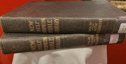 1924 NEW SELF INTERPRETING BIBLE LIBRARY, VOLS III AND IV.