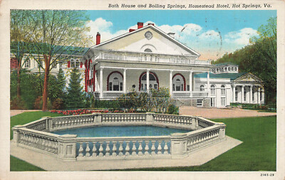 Postcard Bath House Boiling Springs Homestead Hotel Hot Springs ...