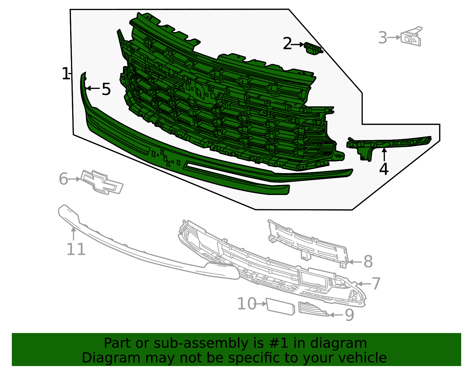 Genuine GM Grille Assembly 85617307 | eBay