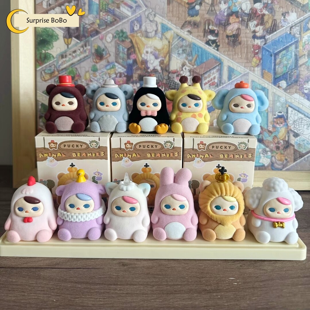 PUCKY Animal Beanies Series Confirmed Blind Box Figure Art Toys