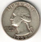 USA - 1958D - Washington ¼ $ - Silver Eagle - #14781RG