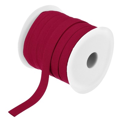 3/8 Zoll Doppelfalz Schrägband Endlos Großpackung Schrägband Dunkelrot 25 Yards