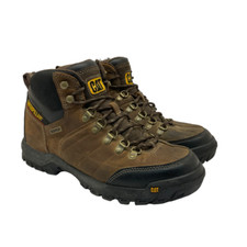 Caterpillar Men's Threshold WP SR Soft Toe Work Boots P74128 Brown Size 9.5M