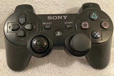 Sony Playstation 3 PS3 Sixaxis DualShock 3 Controller Black Genuine OEM