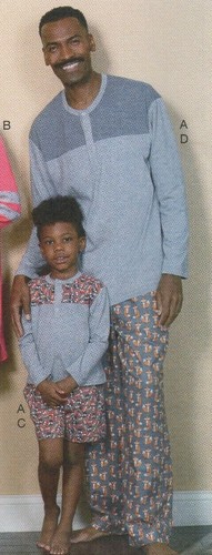 Butterick Sewing Pattern 6531 Nightshirts and Pyjamas for All the Family, New - Picture 6 of 12