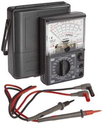 Hioki 3030-10 HiTester Manual-Ranging, Average-Sensing Analog Multimeter, 600...