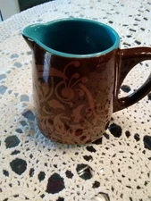 Jo!e Jole Creamer Pitcher Brown Blue