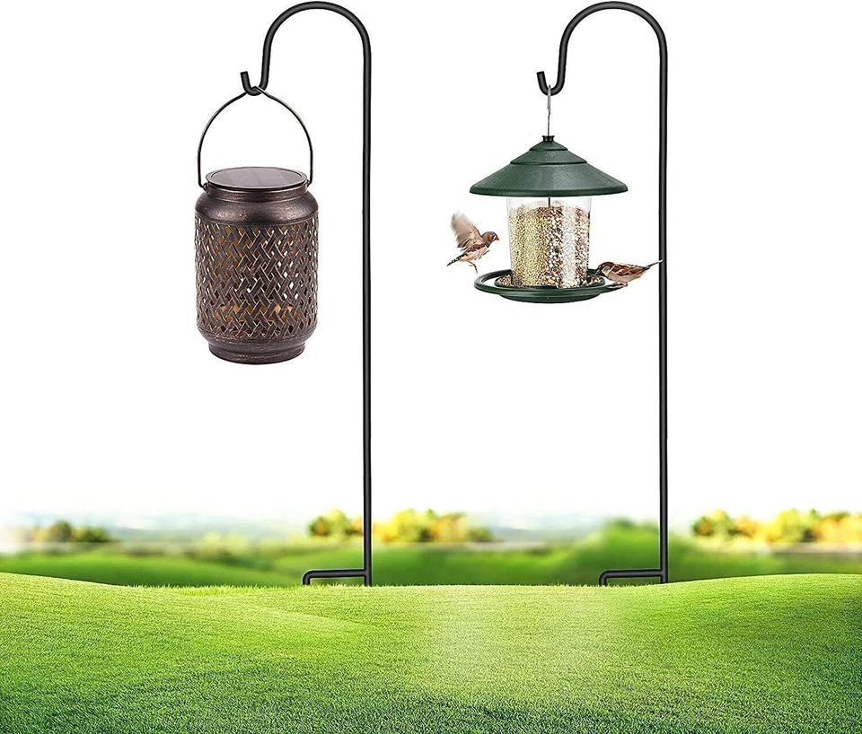 2x Schäferhaken Laternenhalter Hochzeit Gartenstab Hirtenhaken 100CM metallstab - Bild 4 von 4