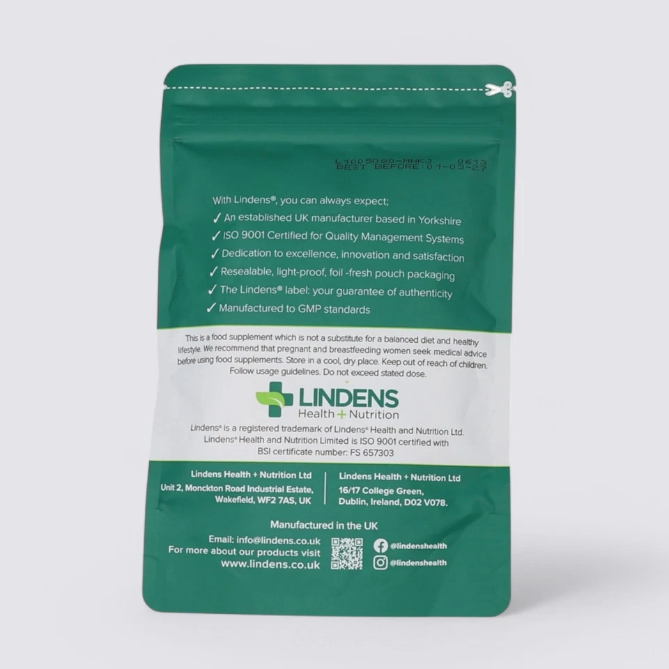 Lindens Health + Nutrition Silica for Hair & Nails 250mg 100 Capsules (BBF:1/27) - Image 2 of 3