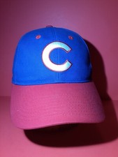 Fan Favorite Chicago Cubs MLB Baseball Cap Hat Men's Strapback Blue Red Bill
