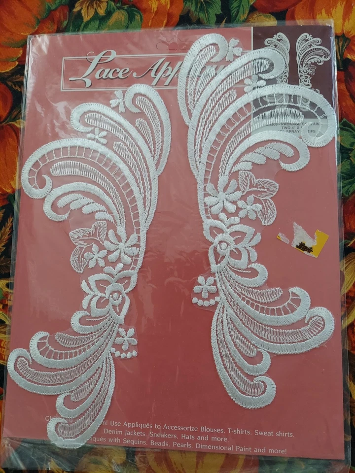 Lot of 4 Sewing Wedding Trim Edging LACE  Appliqués Craft Fabric - Image 3 of 4