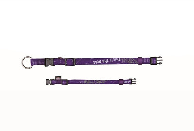 Purple Puppy Dog Collar This is Boss Premium by Trixie