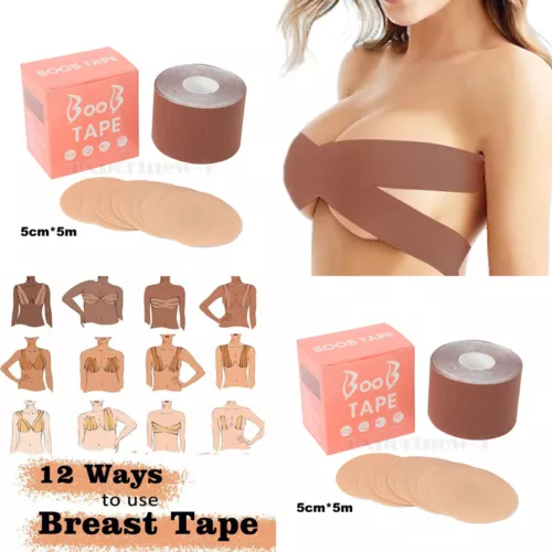 Boob Tape Bra, Breast Lift Tape for Contour Lift & Fashion Invisible Push Up Bra - Picture 31 of 31