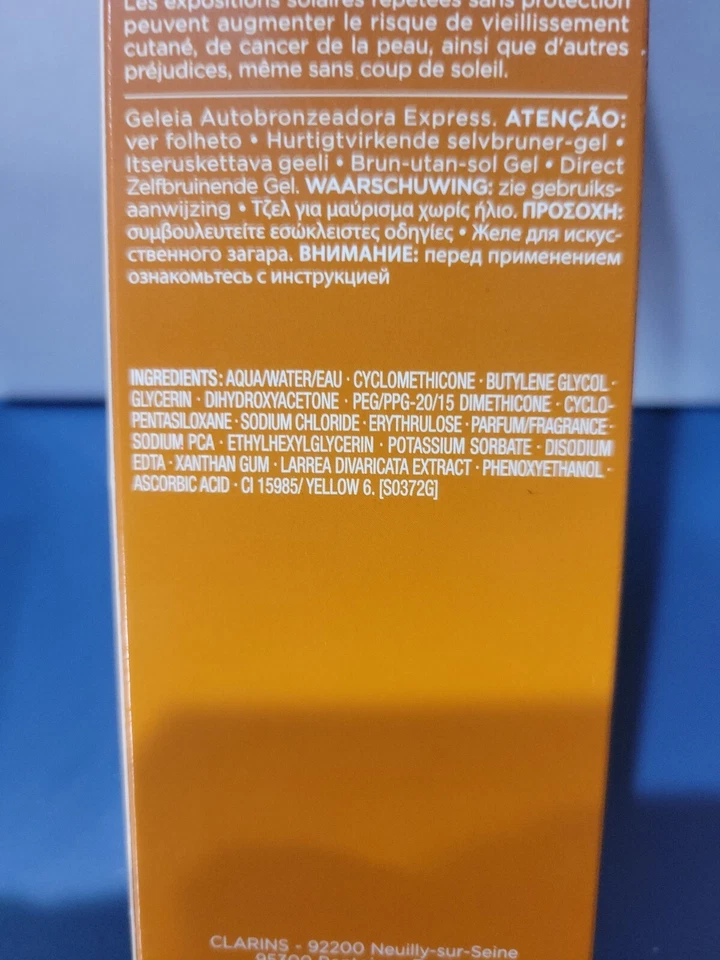 Gel instantáneo autobronceador Clarins fresco y no graso, 4,5 oz - NUEVO EN CAJA Foto 4 de 4
