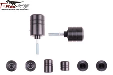 T-Rex Racing 2004 - 2010 Yamaha FZ6 Fazer No Cut Frame Sliders - Round Pucks