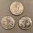 Lot of 3 - 1940 S Walking Liberty Half Dollars - Mint State Uncirculated Unc
