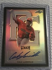 CALE LANSVILLE 2020 LEAF PERFECT GAME BLACK RAINBOW AUTOGRAPH #7/15 SF GIANTS