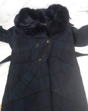 Badgley Mischka Faux Fur Long Coat M