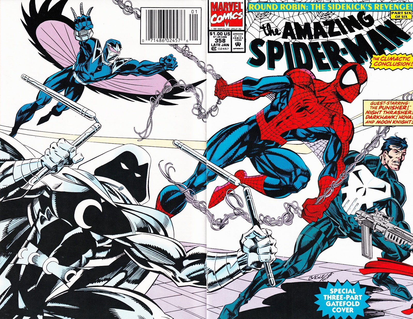 The Amazing Spider-Man #358 Newsstand Cover Marvel