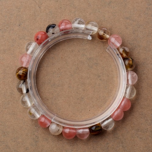 8mm Handmade Mixed Natural Gemstone Round Beads Stretchy Bracelet Healing Reiki - Picture 19 of 195