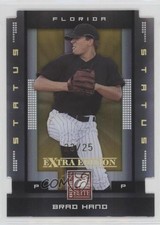 2008 Donruss Elite Extra Edition Status Gold Die-Cut 23/25 Brad Hand #10 0c6
