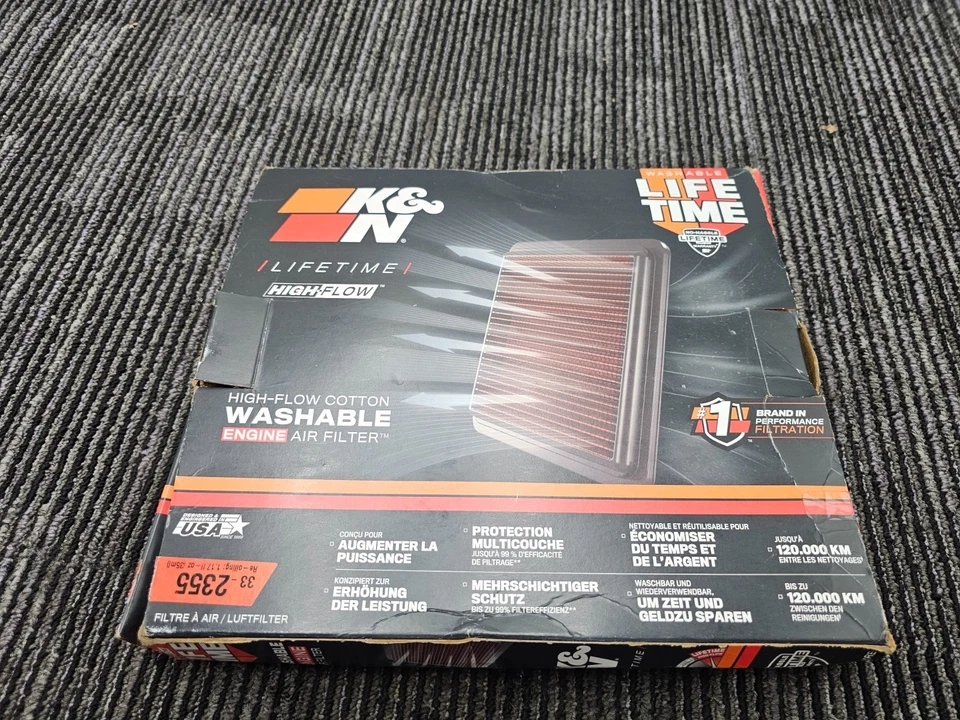 Filtro de admisión de aire K&N 33-2355 para Toyota RAV4 2006-2012 y Lotus Evora 2009-2017 Foto 4 de 4