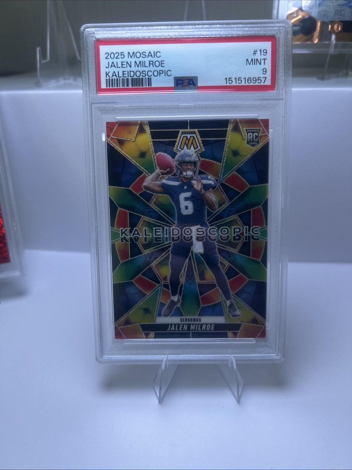 Jalen Milroe Panini Mosaic Kaleidoscopic #19 Base