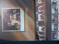 ROYAL MAIL A4 POST OFFICE BUREAU POSTER 1991 DOGS GEORGE STUBBS PAINTINGS