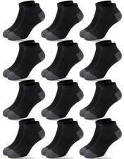 12 Pairs Kids Socks Boys Girls 6-8 Years Old Low Cut Athletic Ankle Socks for...