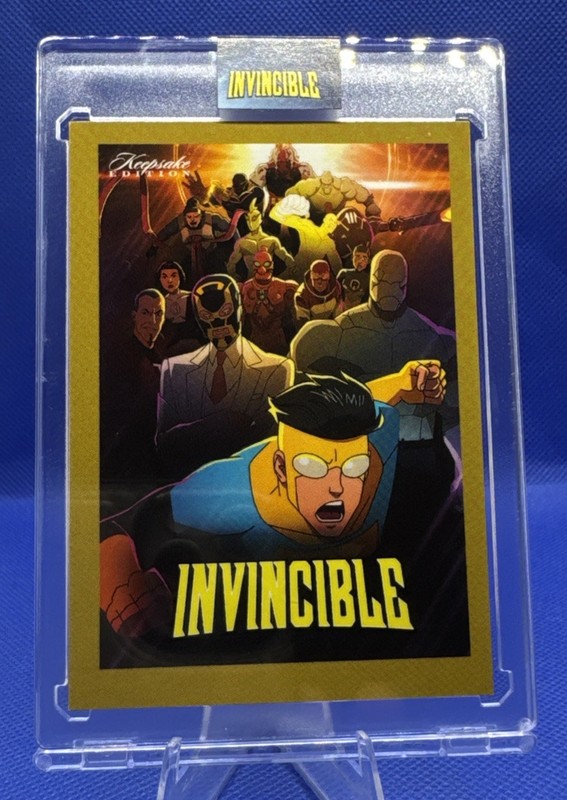 EXTREMELY RARE Hand Numbered /10 Gold Invincible Poster Card Keepsake Edition