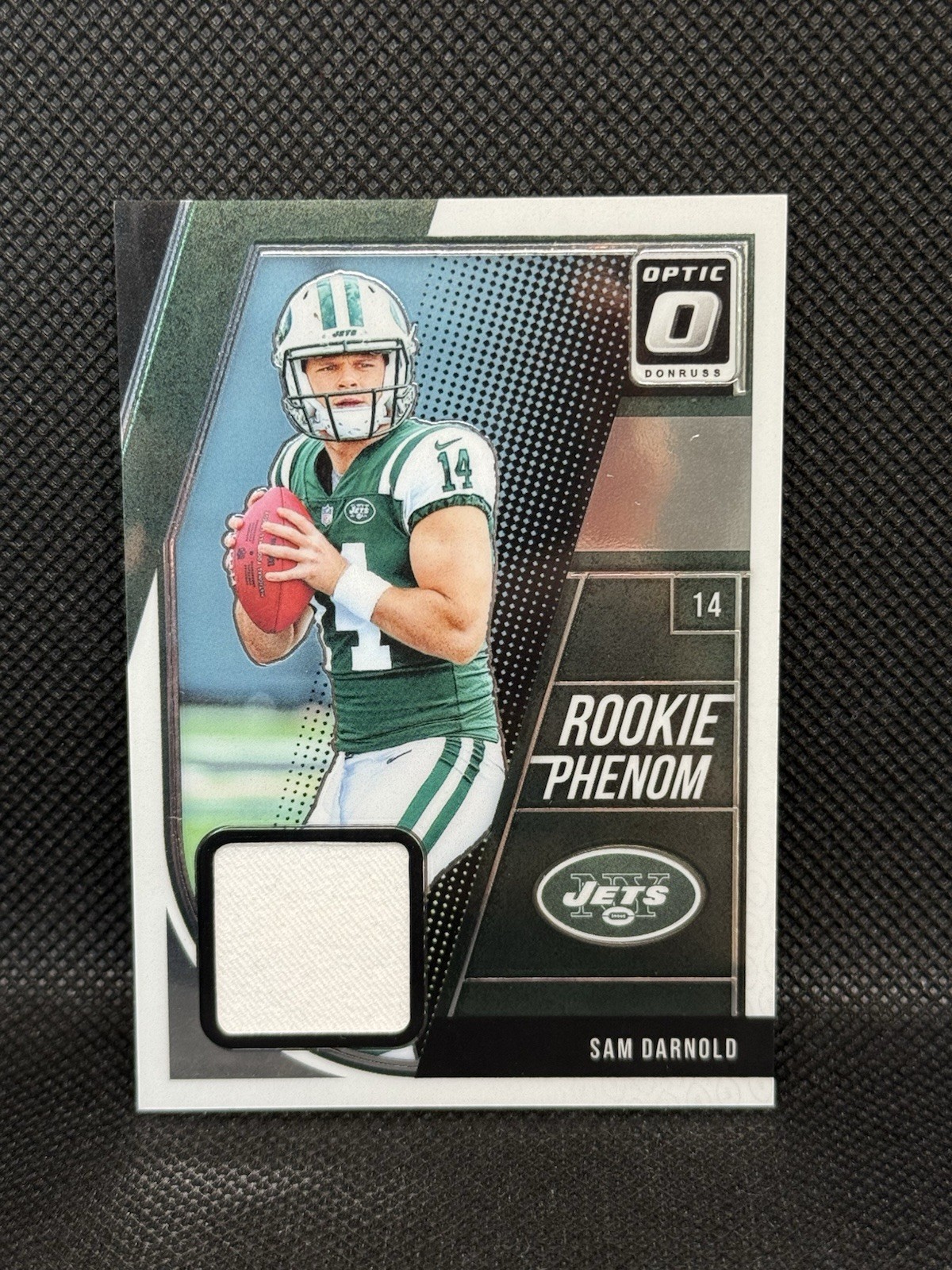 2018 Donruss Optic SAM DARNOLD Rookie Phenom Jersey Patch RC Jets/Seahawks