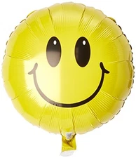 Cute Eyes Yellow Smiley Face Shaped 18" Foil Balloon