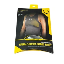 EVOSHIELD Female Chest Guard Shirt Youth Size large Custom Molding Softball