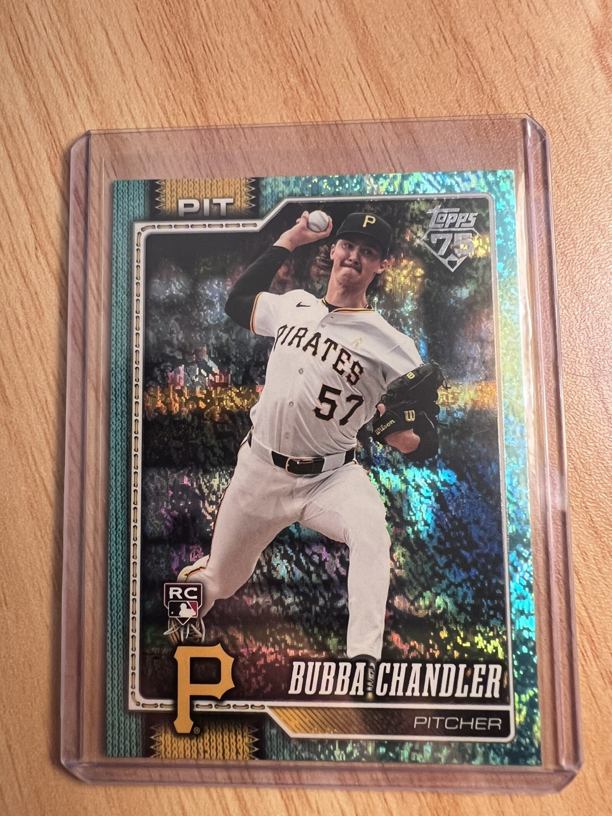 Bubba Chandler RC #283 - 2026 Topps Series 1 Aqua Holo Foil Parallel SP Rookie
