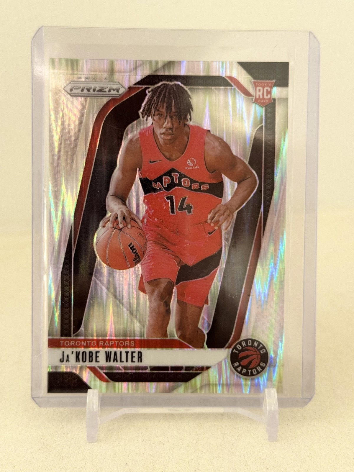 2024-25 Panini Prizm - Ja'Kobe Walter #223 Skewed Prizm (RC) /249 RAPTORS