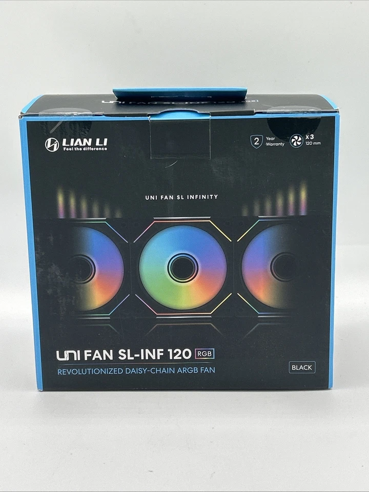 Lian Li UNI Fan SL-Infinity 120 ARGB 120mm Gehäuselüfter Triple Pack - UF-SLIN120-3B