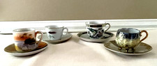 Lot 4 Sets Vintage Various Demitasse Cups and Saucers
