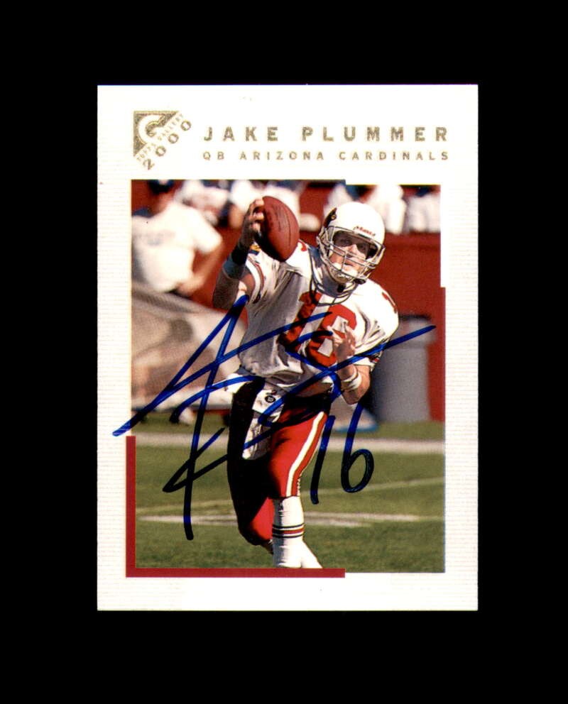 Jake Plummer Signed 2000 Topps Gallery Arizona Cardinals Autograph