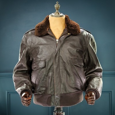 Vintage 1980s Schott Steerhide 684SM  The Thing  Flight Bomber Leather Jacket''XL