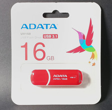 ADATA UV150 16GB USB 3.1 Flash Drive Red Port...