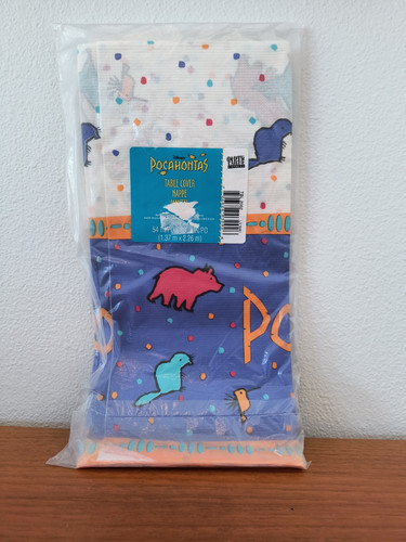 Vintage NOS Disney Pocahontas Princess Party Decoration Paper Table Cover 54"x89 - Picture 1 of 3